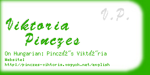 viktoria pinczes business card